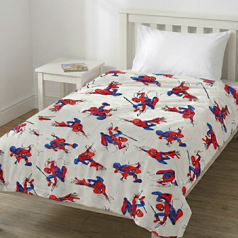 Frazada Coral Infantil 1 Plaza 150 x 200 cm Spiderman
