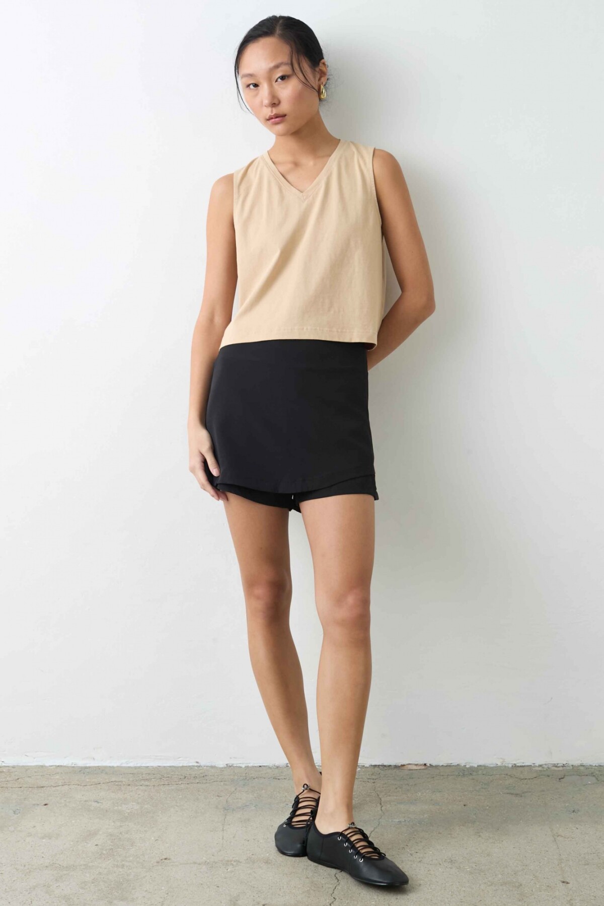 Top Dulce Beige Gastado