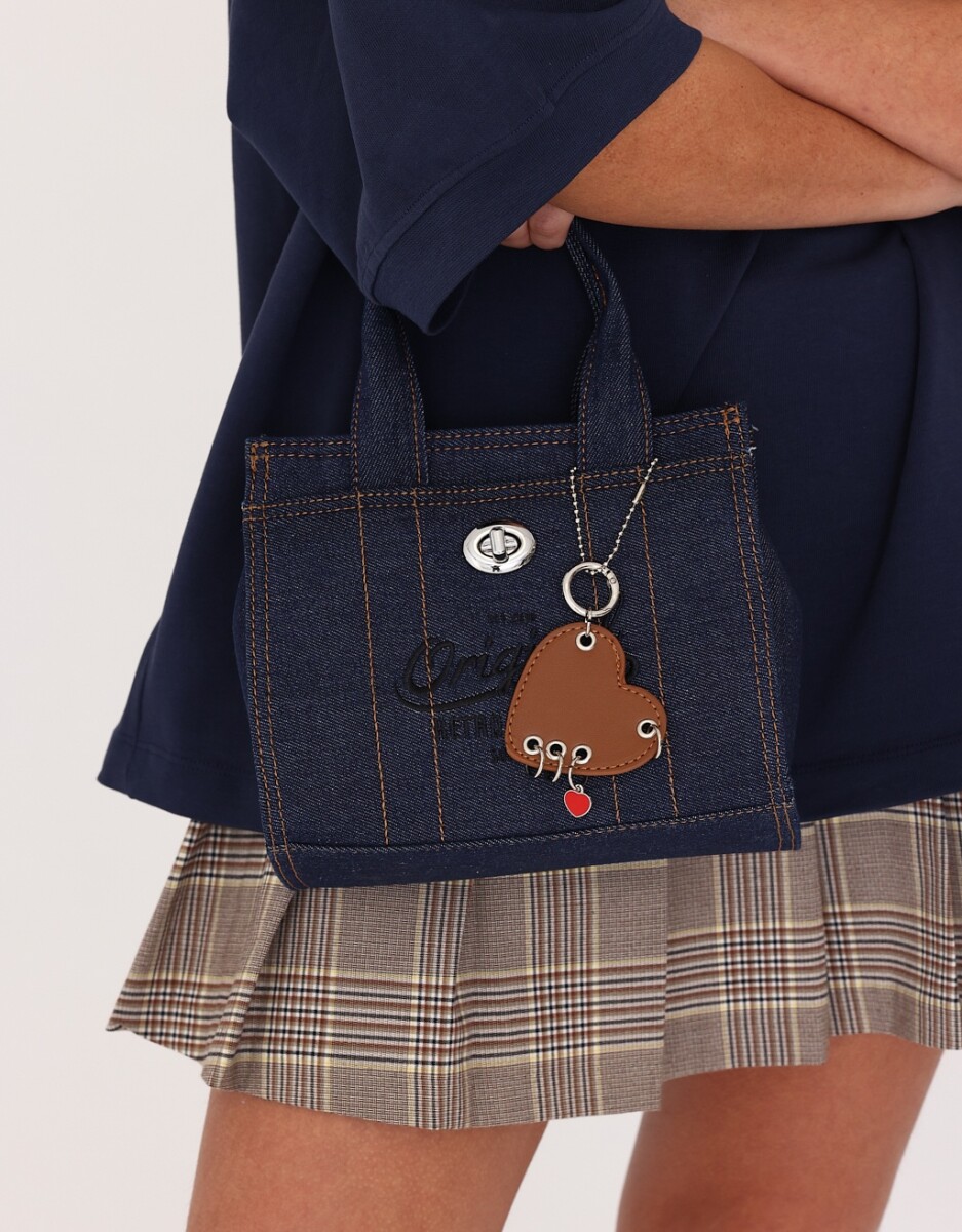 Cartera City Denim Bordada 