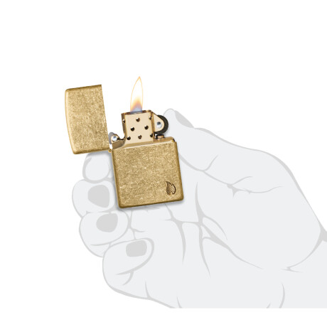 Encendedor Zippo Dorado C/diseño 0