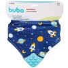 Babero bandana con mordillo BUBA space azul