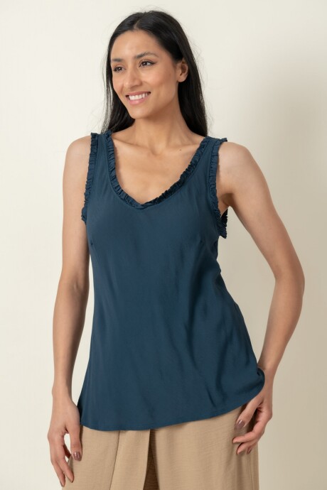 BLUSA GENTIANA Petróleo