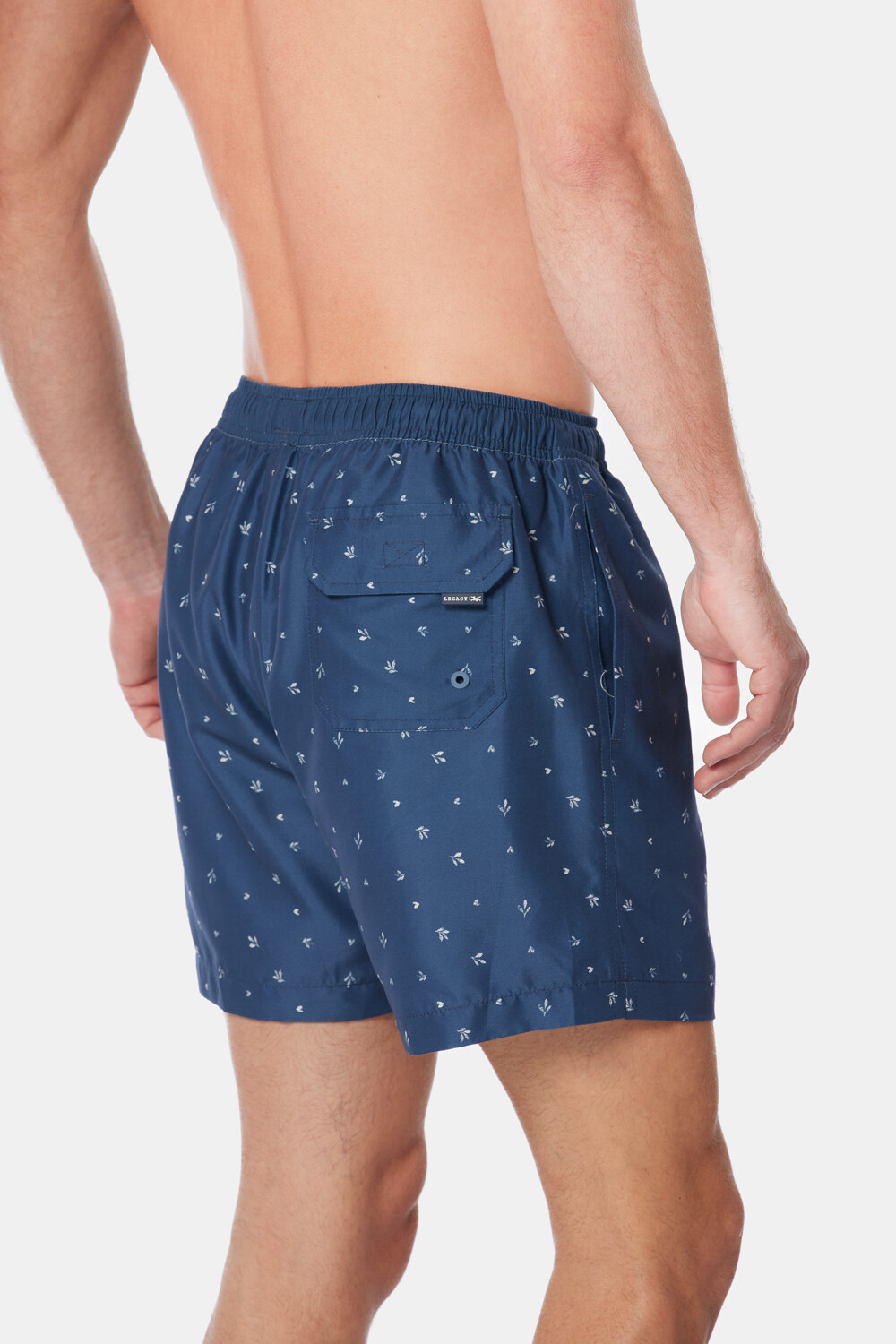 SHORT DE BAÑO ESTAMPADO Azul