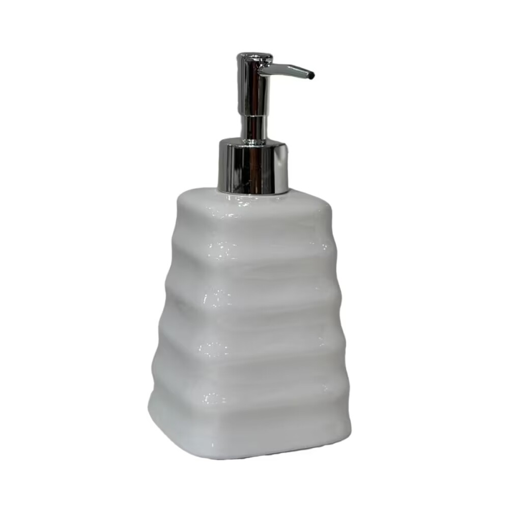 Dispensador de jabón Corrugado blanco Dispensador De Jabón Corrugado Blanco