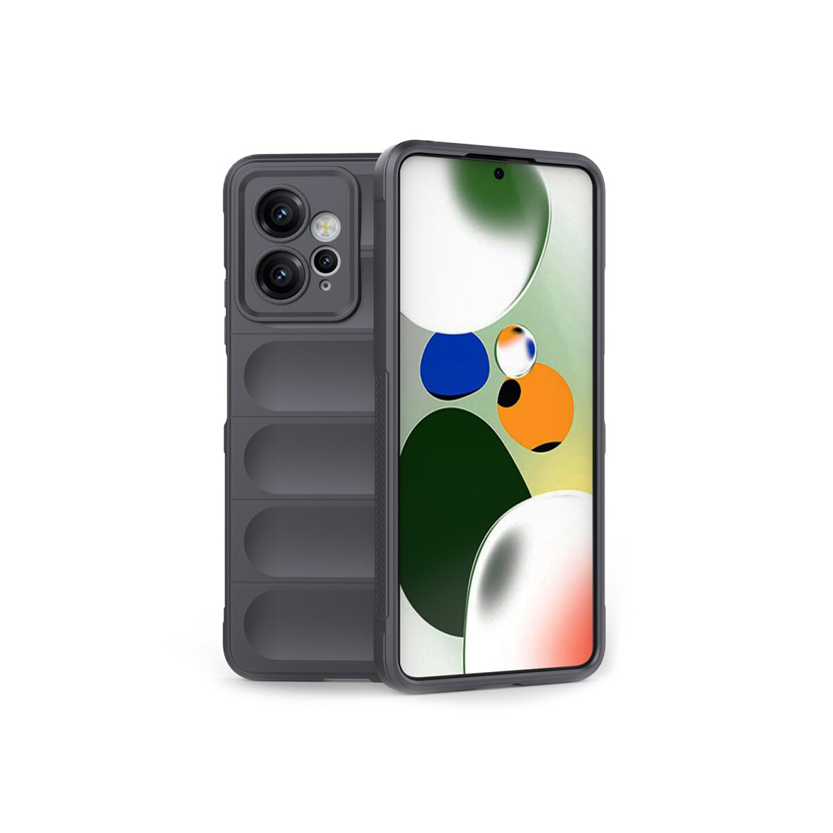 Protector Xiaomi Redmi Note 12 4G engomado con textura color gris 
