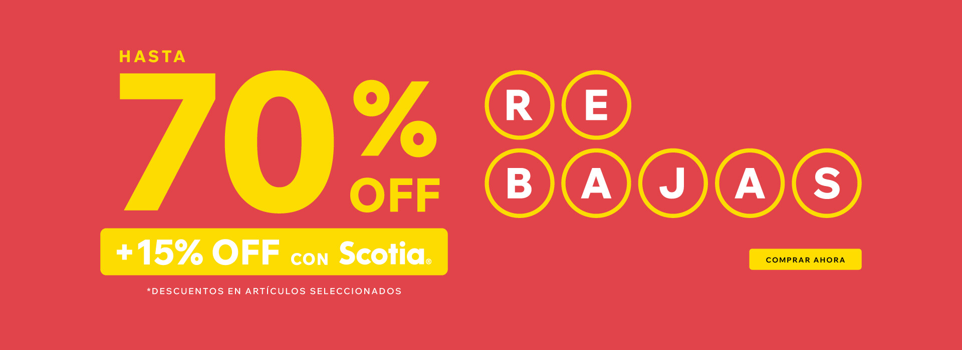 Rebajas hasta 70%