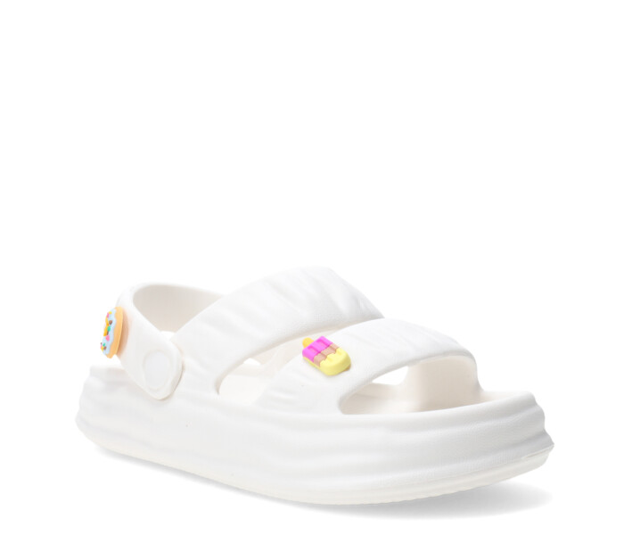 Sandalias de Niña MINI Miss Carol PARCO de goma con helados Blanco