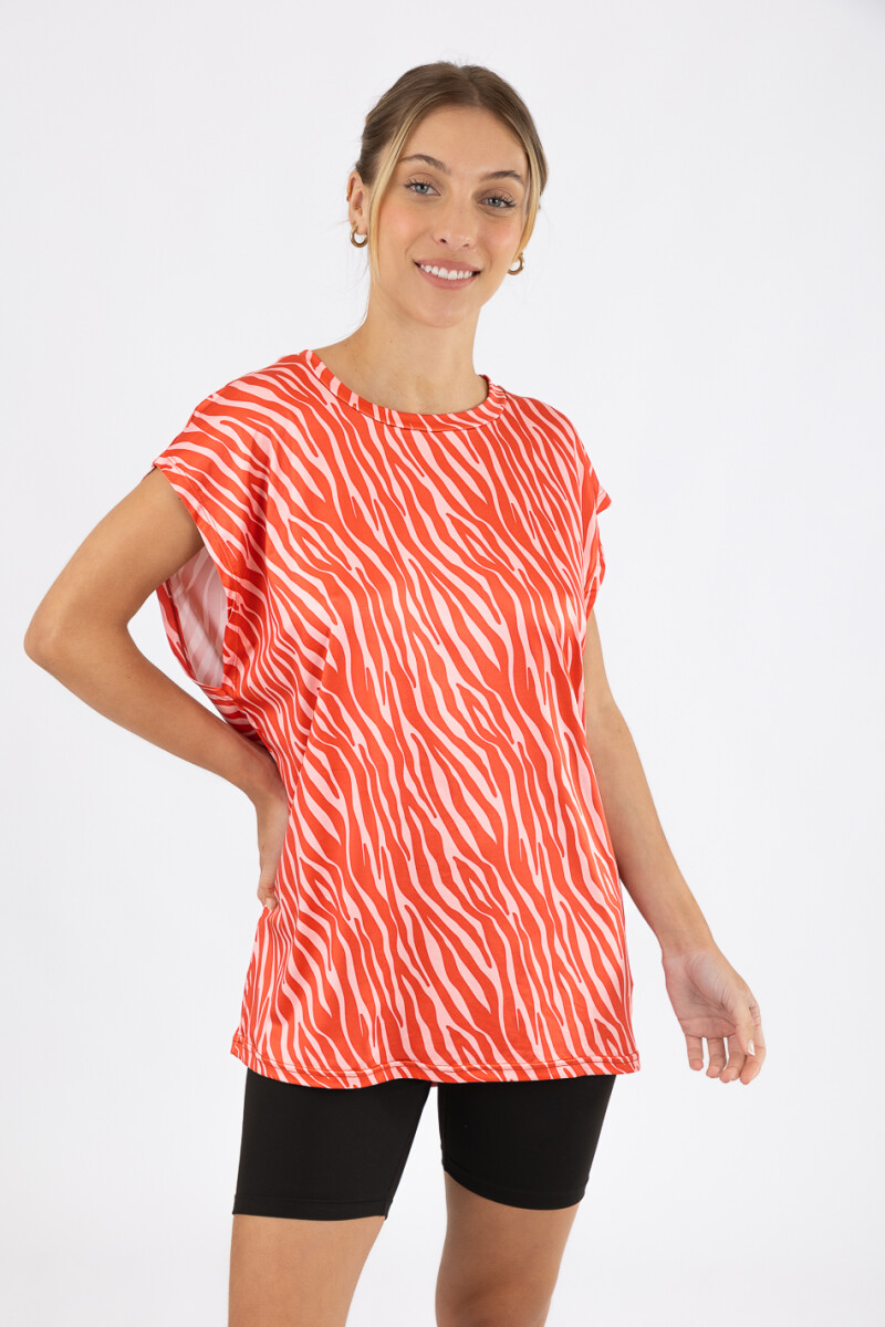 Remera rio print 25 - Rojo 