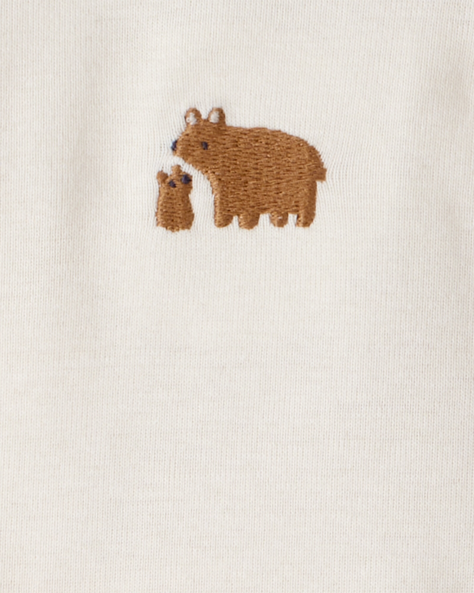 Set tres piezas de algodón, pantalón y dos bodies, diseño osos Sin color