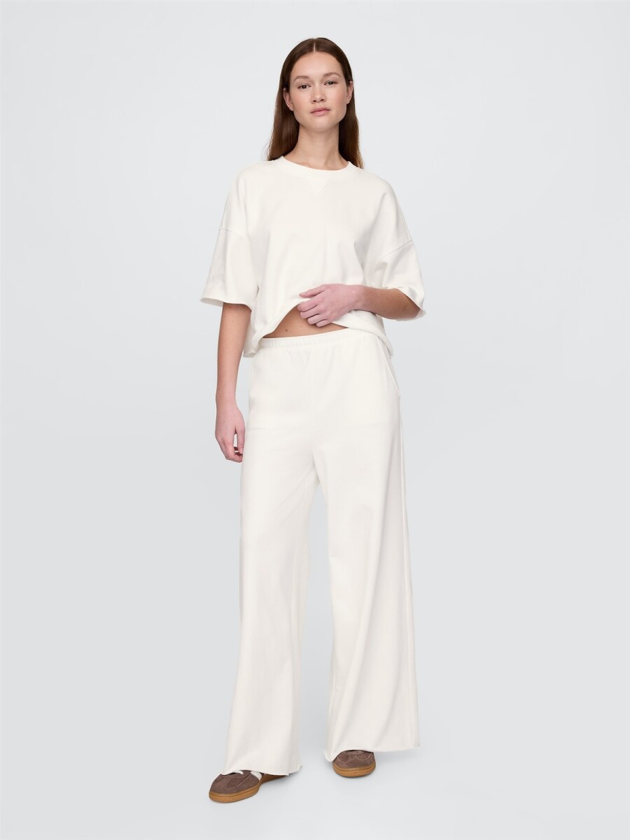 Pantalón Deportivo Sin Felpa Mujer - New Off White 