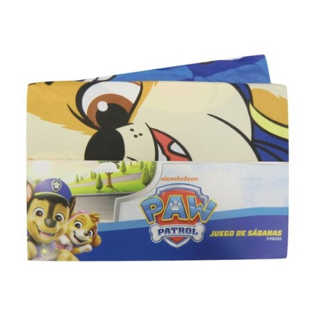 Juego de Sábanas Paw Patrol Azul 1 Plaza Juego de Sábanas Paw Patrol Azul 1 Plaza