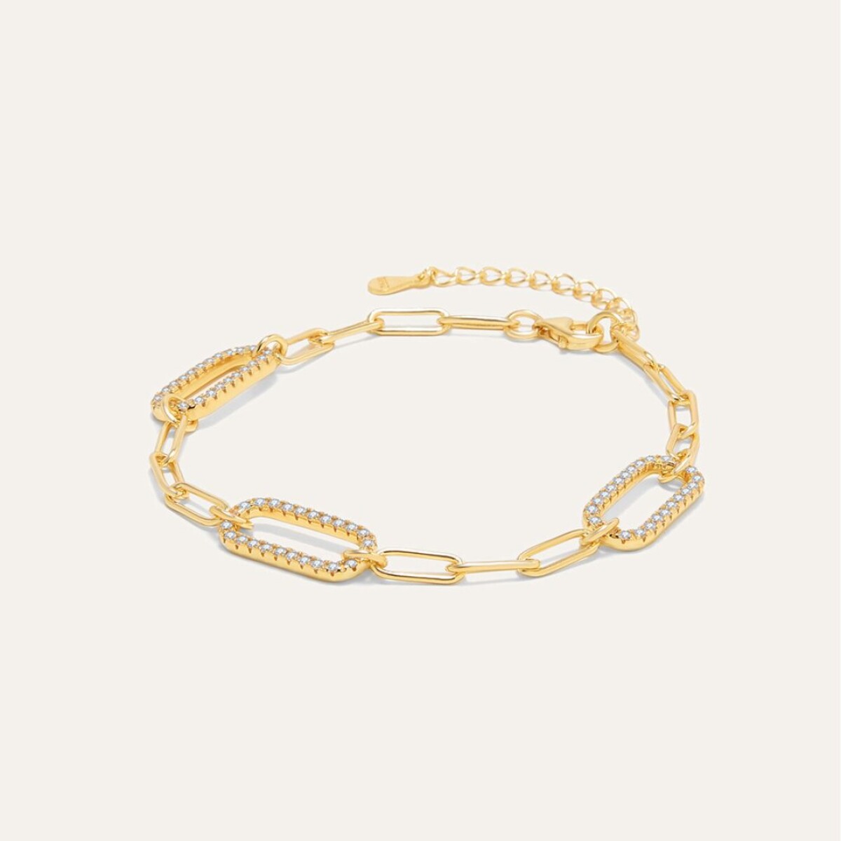 Pulsera Romeo - Plata y Baño de Oro 