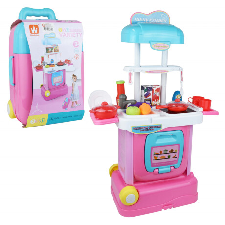 JUEGO COCINA INFANTIL CON PIE 37PCS El Clon