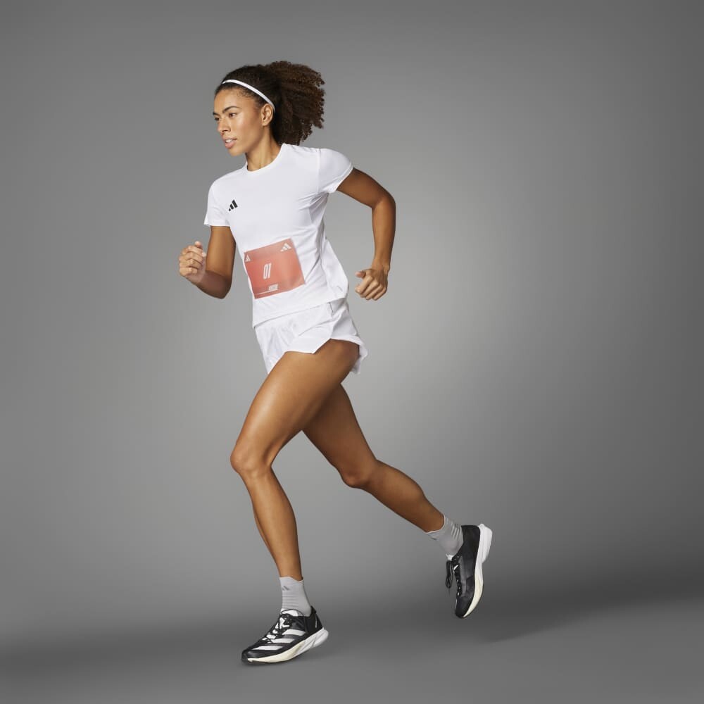 Polo Running Adizero E Tee Mujer White