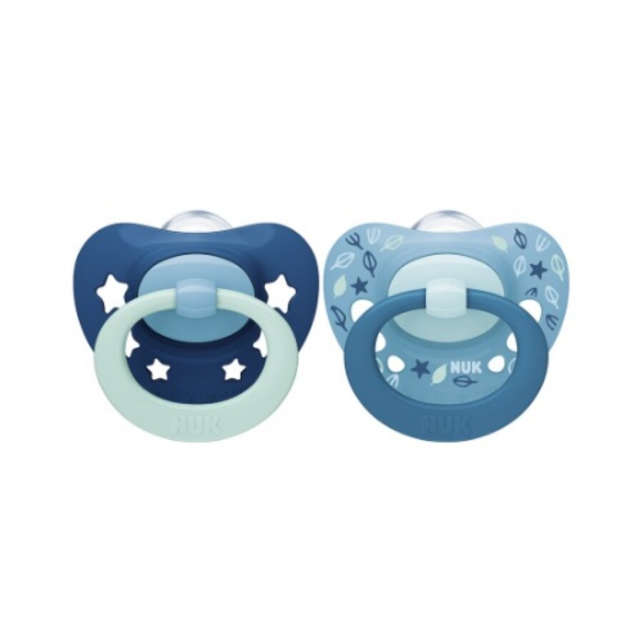 Chupetes de Silicona Signature 6–18 Meses Blíster x2 – NUK Chupetes de Silicona Signature 6–18 Meses Blíster x2 – NUK