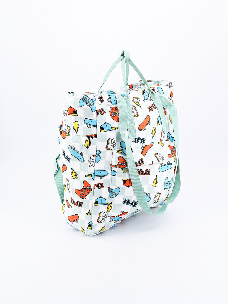 MOCHILA DINO VERDE