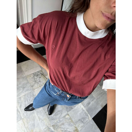 Camiseta Polit Bordeaux
