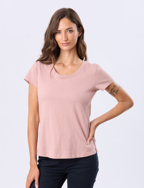 REMERA BÁSICA DE ALGODÓN Rosado