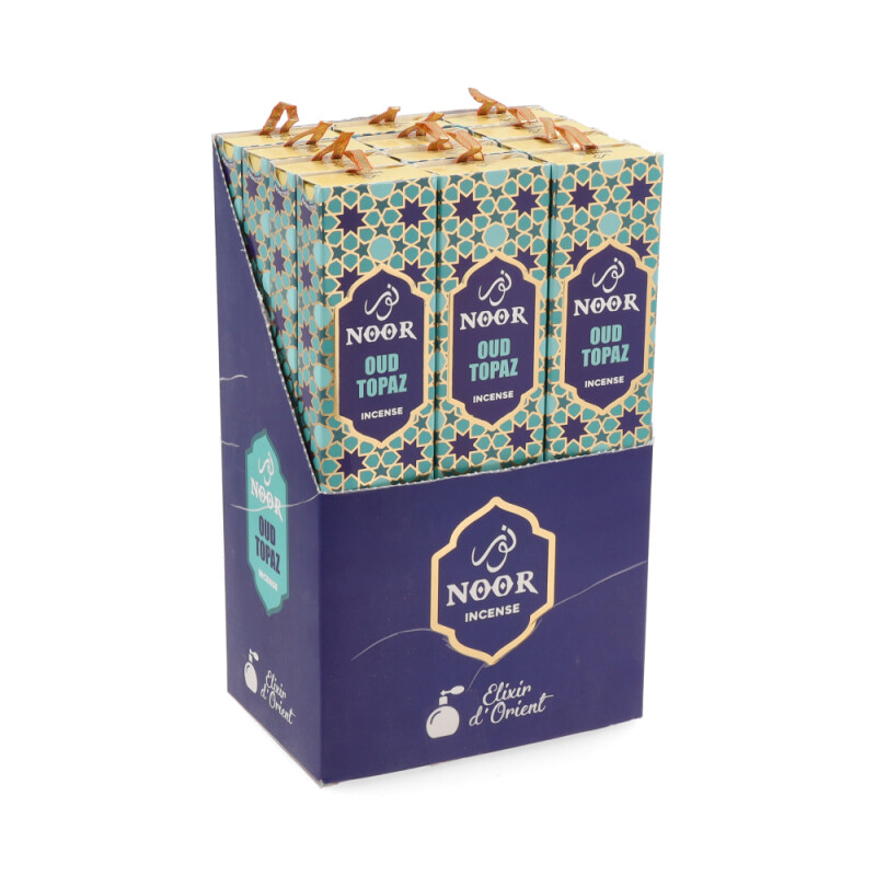 INCIENSO HARI DARSHAN NOOR CAJA X12 Noor Oud Topaz