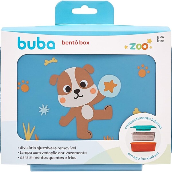 Lunchera bento box BUBA pastel colors perrito