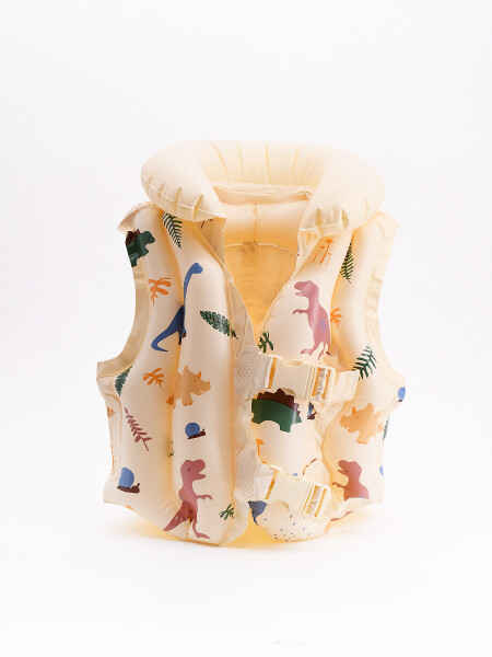 CHALECO INFLABLE DINOS MULTICOLOR