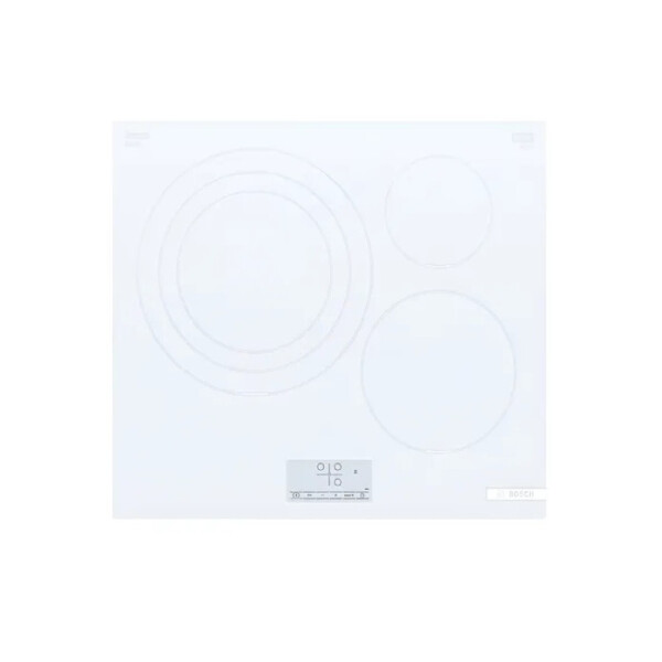 Placa de induccion Bosch 60cm Blanco s/perfiles cromados blanco