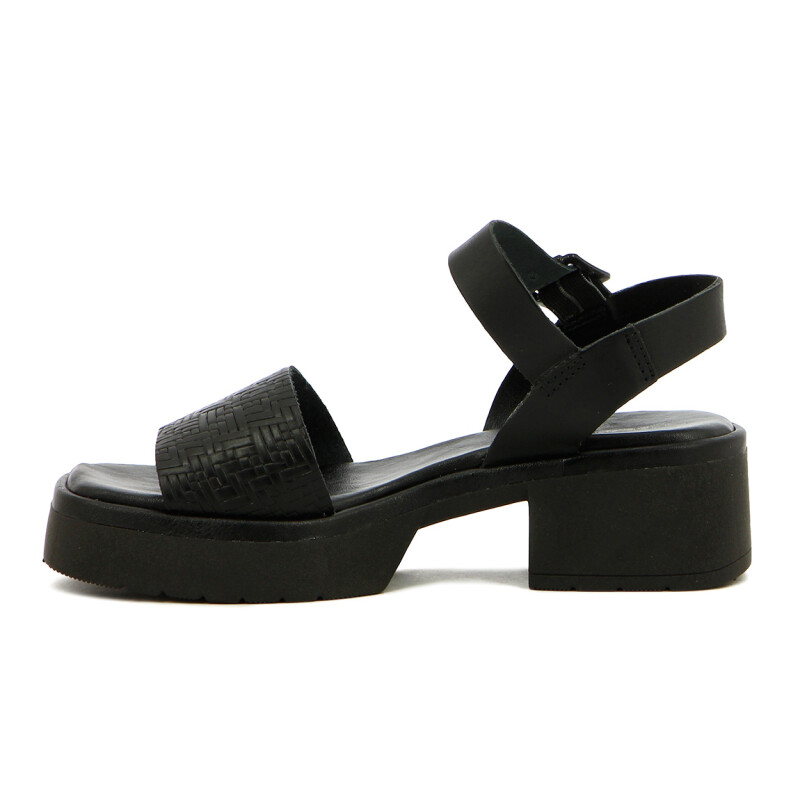 Sandalia Plataforma Mujer Country Negro