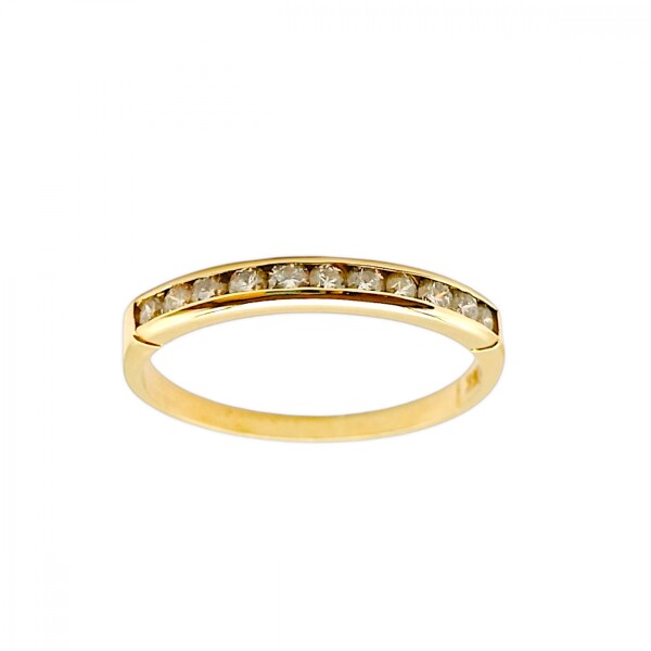 Anillo Sin Fin-Oro 18k-Piedra Zirconia-AN9516 conpiedra