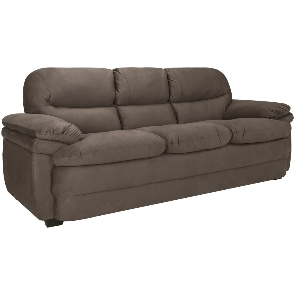 SILLÓN 3 CUERPOS MICROFIBRA MARRON CELICA CHOC.