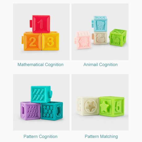 Set Sensorial De 8 Piezas Bloques Huanger He0234 Ub MULTICOLOR