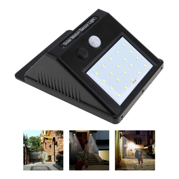 Lampara Led Solar Foco Potente Sensor Movimiento Fotocelula Lampara Led Solar Foco Potente Sensor Movimiento Fotocelula