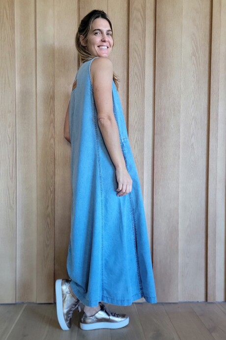 Vestido Formentera Denim celeste