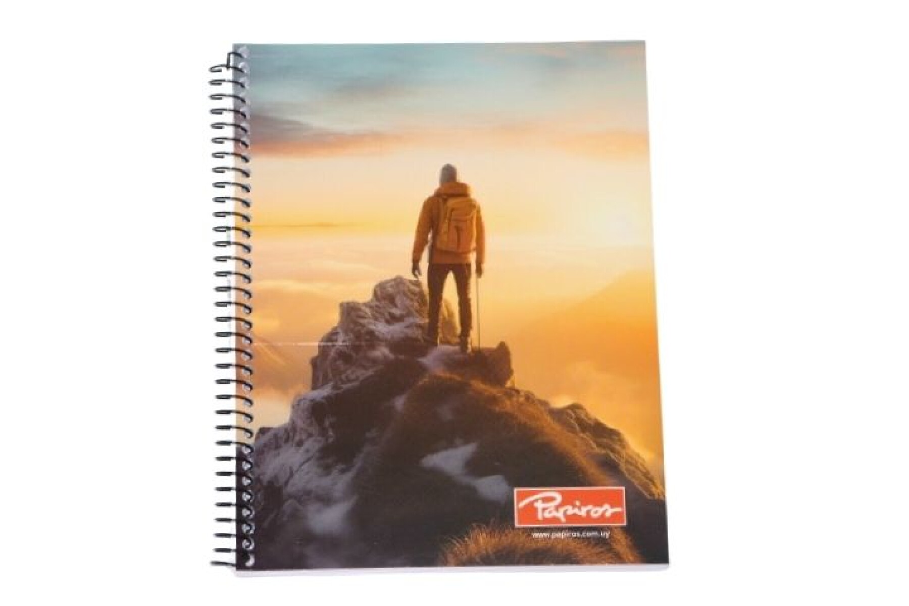 CUADERNO PAPIROS CON ESPIRAL 96 HOJAS 796 - TAPA ESCALANDO MONTAÑA 