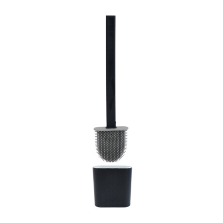 Cepillo de silicona para inodoro con base de plastico Cepillo de silicona para inodoro con base de plastico