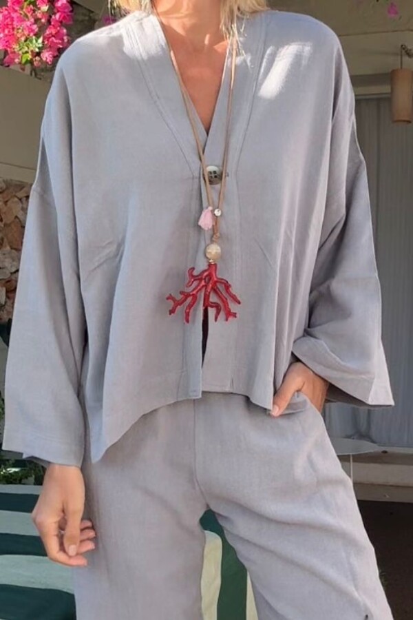 Kimono Pola Gris