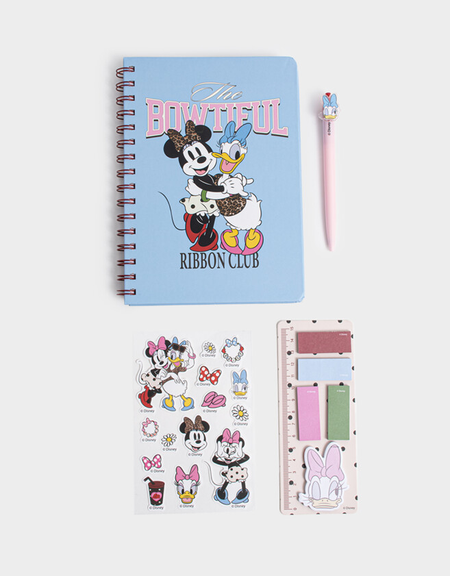 Librería Sets Con Útiles Set De Librería Con Cuaderno Y Notas Adhesivas Azul - Azul Celeste