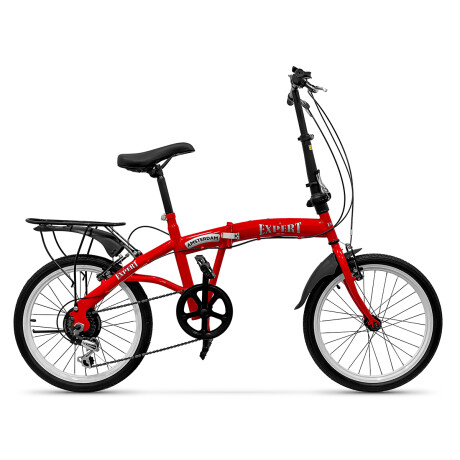 Bicicleta Plegable Expert Amsterdam Rodado 20 C/Cambios Varios Colores Rojo