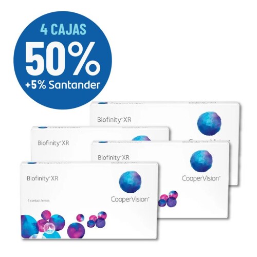 Set Biofinity Esferico Xr X 4 Cajas Blanco