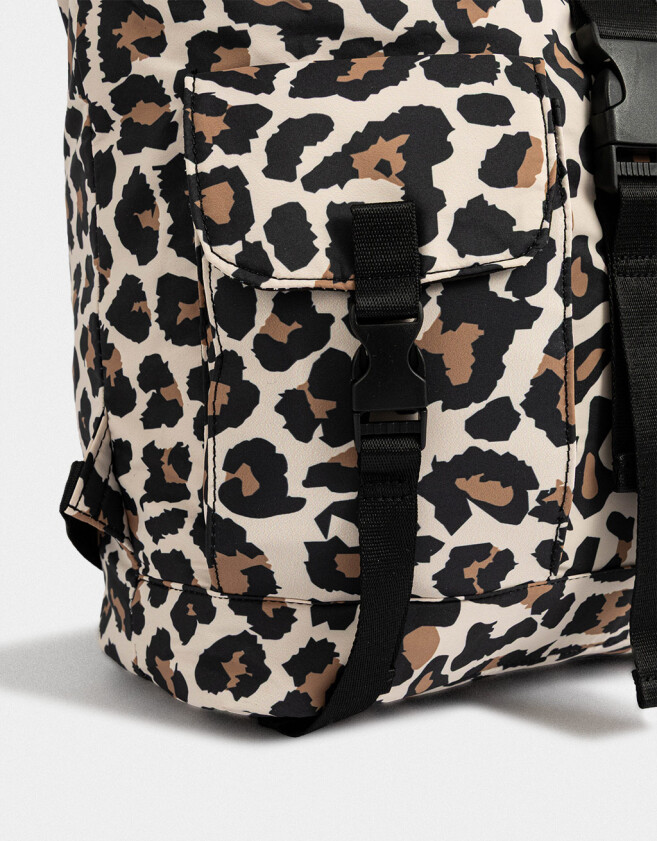Mochilas Urbanas Estampados Mochila Animal Print Con Solapa - Estampado Animal Print