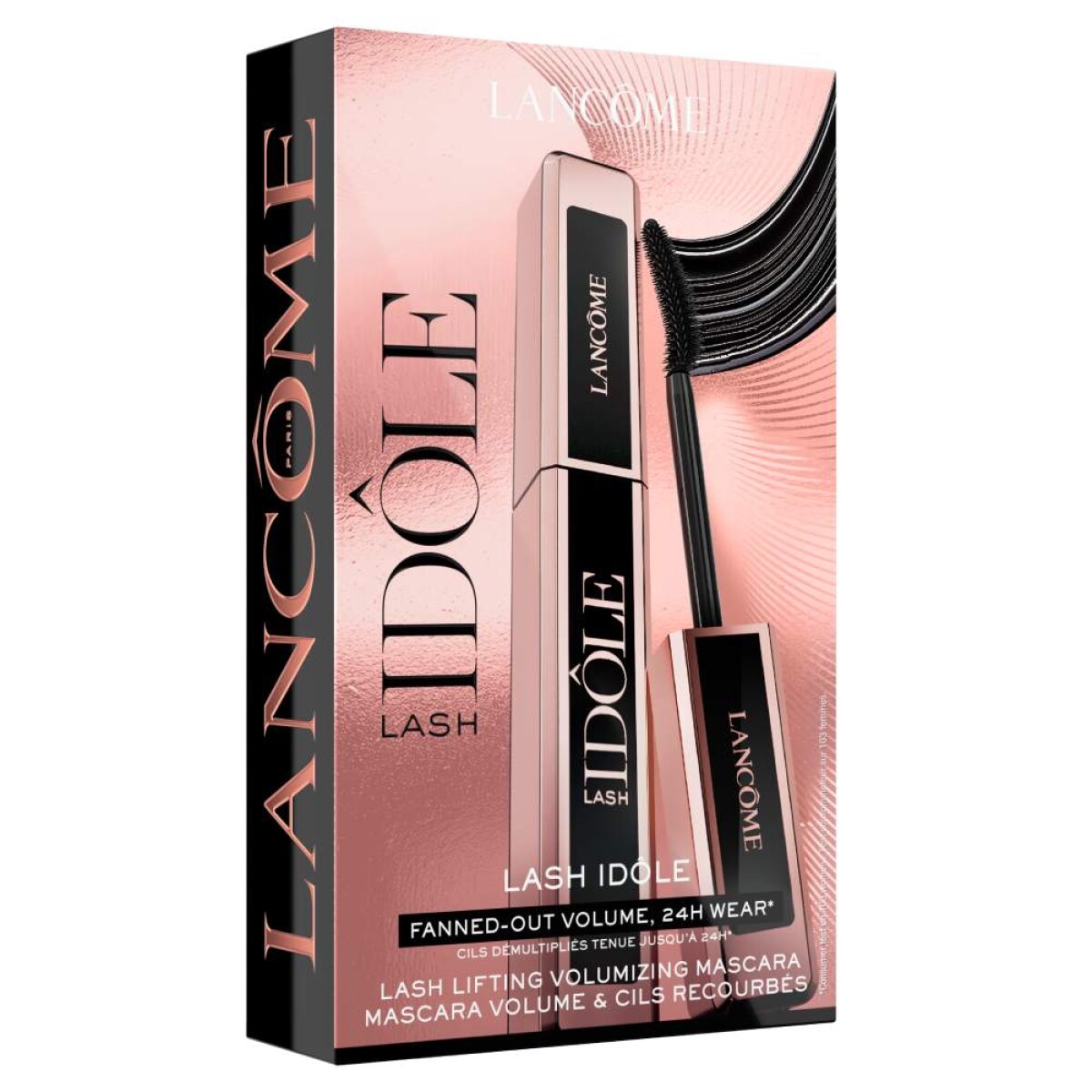 Pack Lancome Máscara de Pestañas Lash Idole + Delineador de Ojos Khol + Desmaquillante Bifásico 