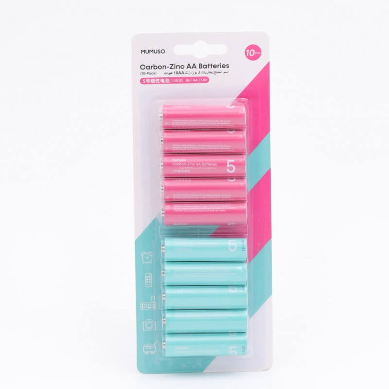 PILAS AA DE CARBONO-ZINC (PAQUETE DE 10) PILAS AA DE CARBONO-ZINC (PAQUETE DE 10)