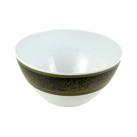 BOWL MELAMINA ENSALADA LINEA DORADA 24.4X12.6CM 290G BOWL MELAMINA ENSALADA LINEA DORADA 24.4X12.6CM 290G