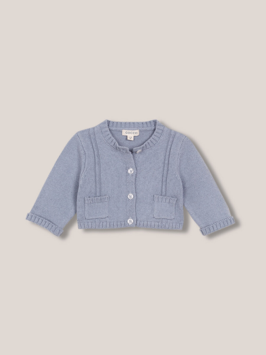 Chaqueta Con Bolsillos Azul Viejo