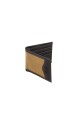 Billetera de lona con marco beige