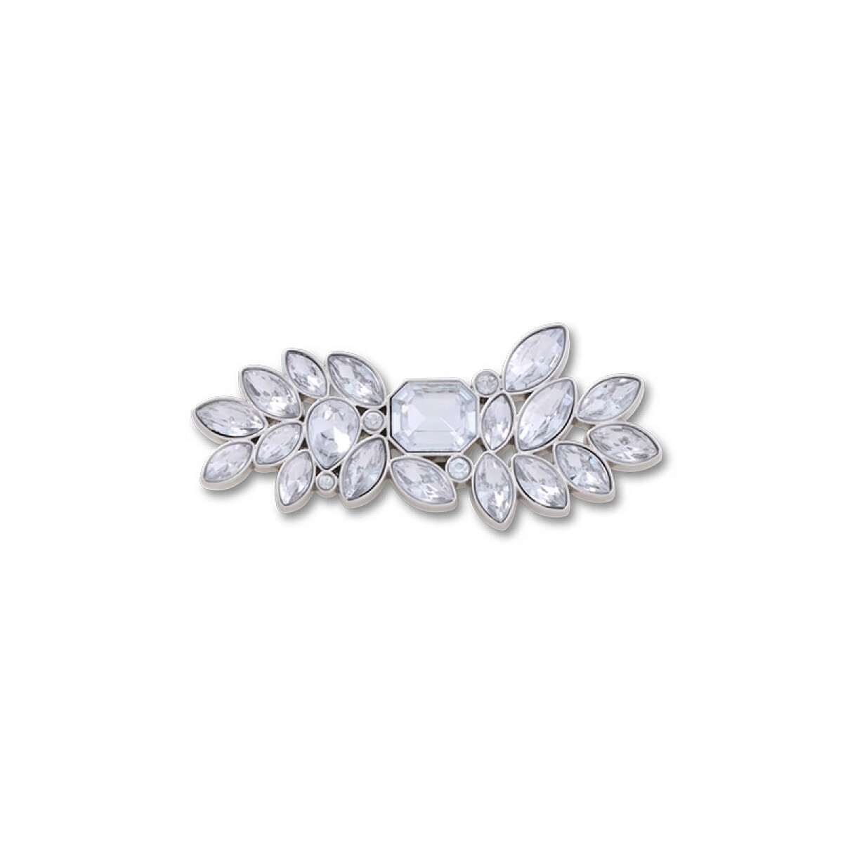 Jibbitz™ Charm Silver Leaf Gem - Multicolor 