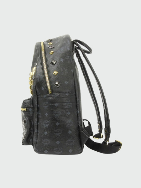 Mochila de lona revestida estampada con tachuelas, Stark 0