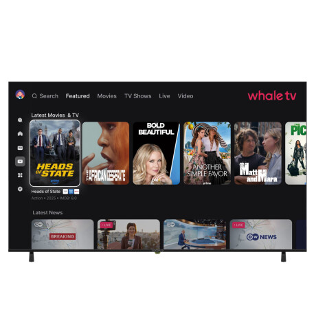 televisor led smart 85" 4k whale COLOR UNICO