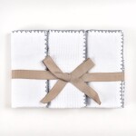Set de Toallita Punto Marino Colección Finezza Gris