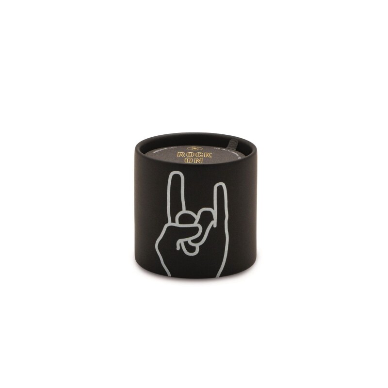 IMPRESSIONS Vela Aromática Cerámica Paddywax 5.75 Oz Rock On - Leather&oakmoss