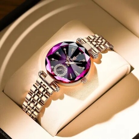 RELOJ OCEAN STAR DE LUJO ESFERA LILA LILA